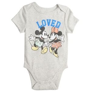 6M Disney's Minnie & Mickey Mouse Baby Jumping Beans Bodysuit
